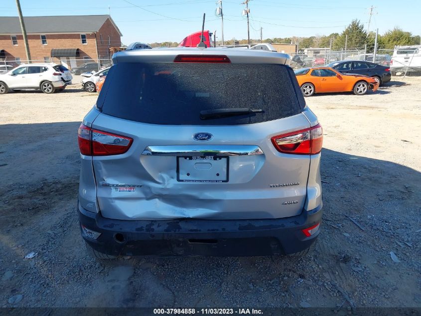 2020 FORD ECOSPORT TITANIUM - MAJ6S3KL1LC346029