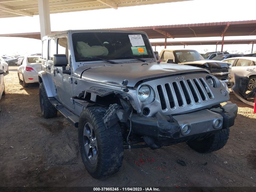 2016 JEEP WRANGLER UNLIMITED SAHARA - 1C4BJWEG7GL156687