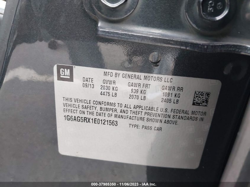 2014 CADILLAC ATS - 1G6AG5RX1E0121563