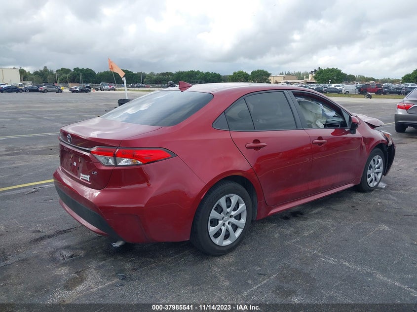 VIN JTDEPMAE7NJ220580 2022 TOYOTA COROLLA LE