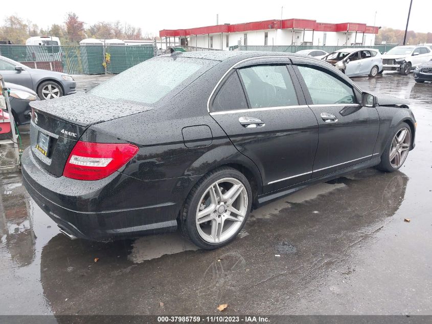 2014 MERCEDES-BENZ C 300 LUXURY 4MATIC - WDDGF8AB4EA953202
