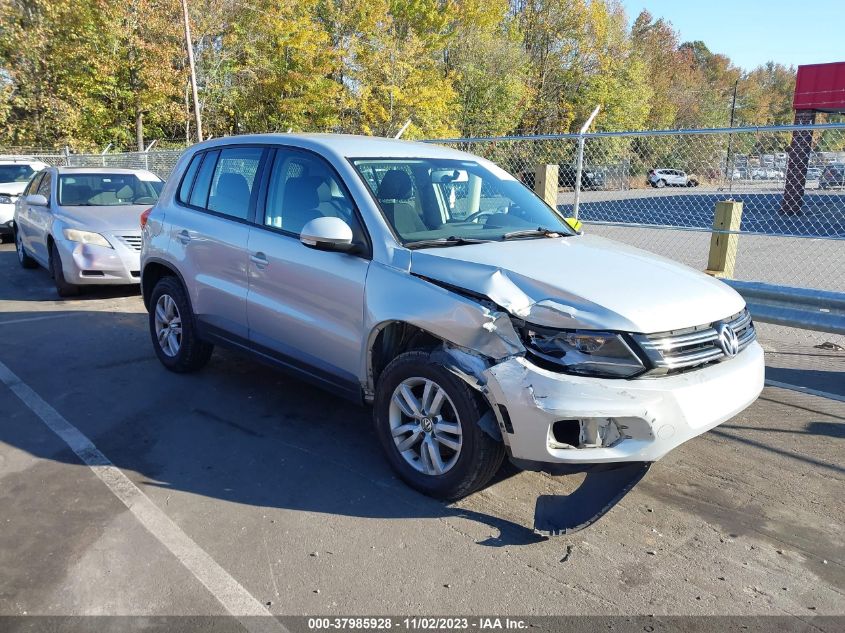 2013 VOLKSWAGEN TIGUAN S - WVGBV3AX6DW567738