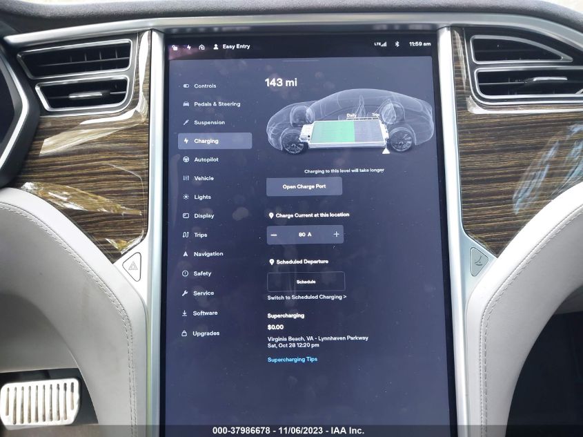 2015 TESLA MODEL S 85D - 5YJSA4H2XFFP72969