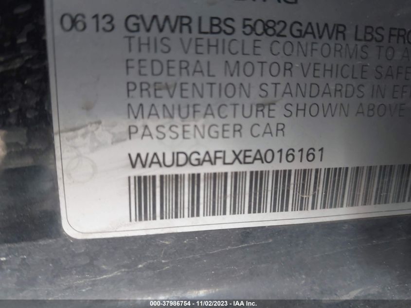 WAUDGAFLXEA016161 2014 AUDI S4, photo no. 9