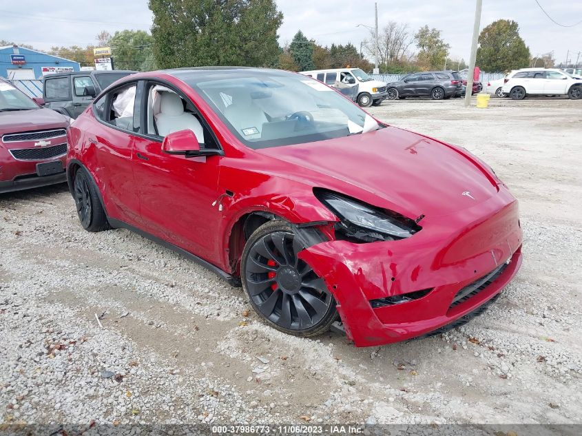 2022 TESLA MODEL Y PERFORMANCE DUAL MOTOR - 7SAYGDEF9NF465939