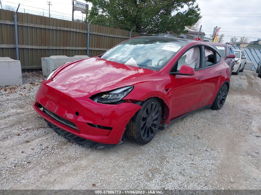 2022 TESLA MODEL Y PERFORMANCE DUAL MOTOR - 7SAYGDEF9NF465939