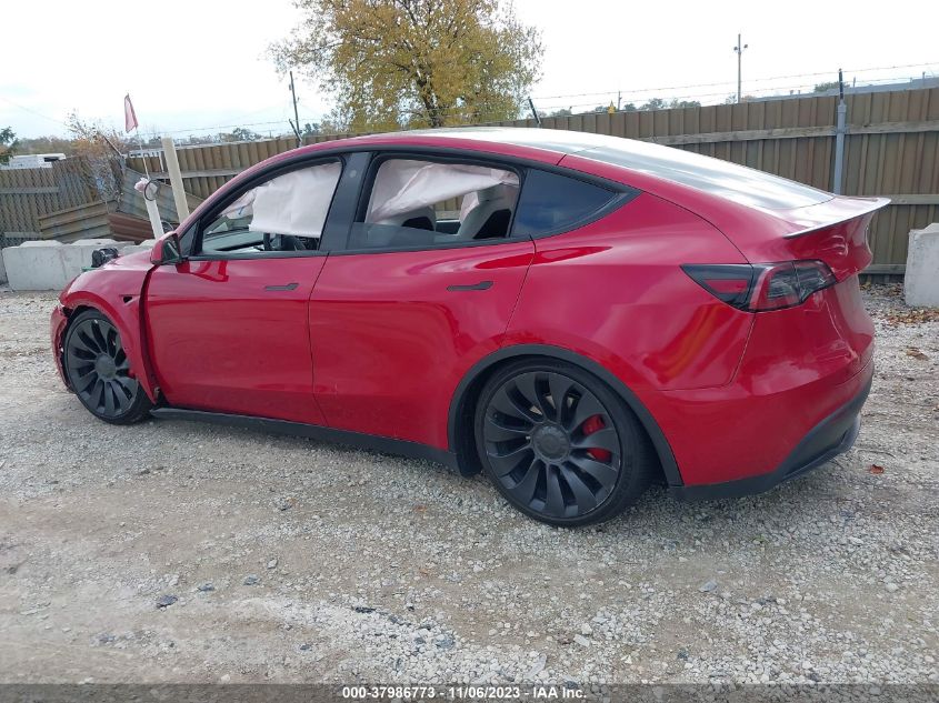 2022 TESLA MODEL Y PERFORMANCE DUAL MOTOR - 7SAYGDEF9NF465939