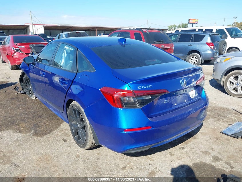 VIN 2HGFE2F58NH599678 2022 HONDA CIVIC SPORT