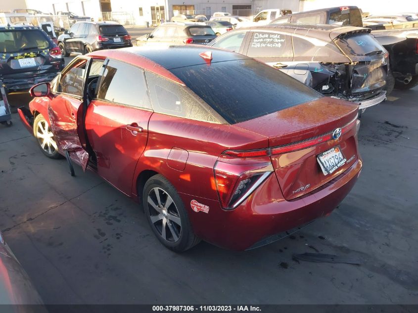 2017 TOYOTA MIRAI JTDBVRBD2HA002627