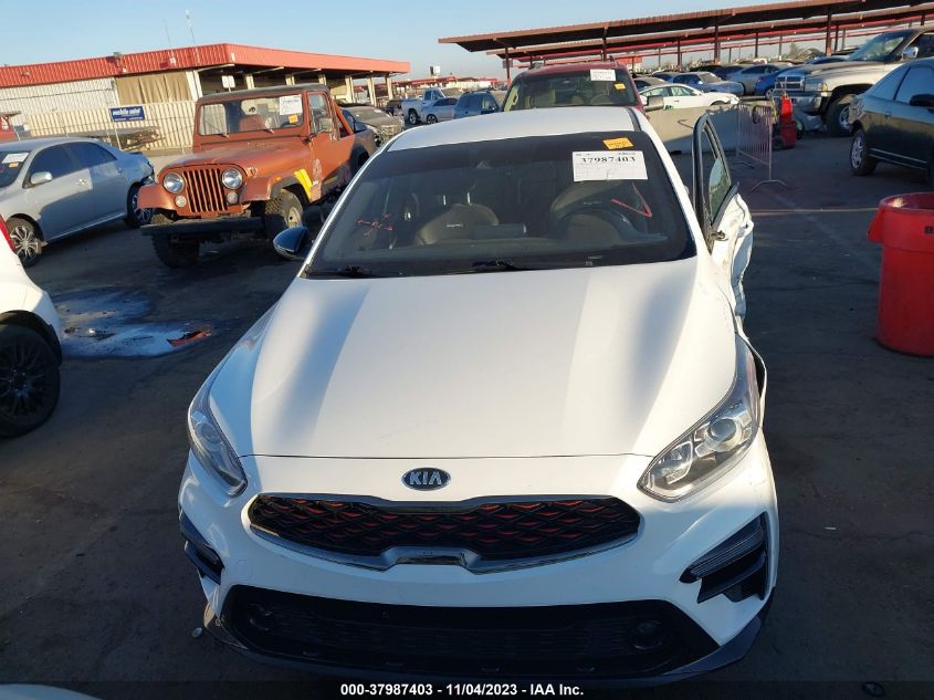 VIN 3KPF34AD9ME294666 2021 KIA FORTE GT LINE