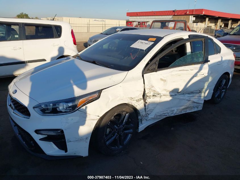 VIN 3KPF34AD9ME294666 2021 KIA FORTE GT LINE