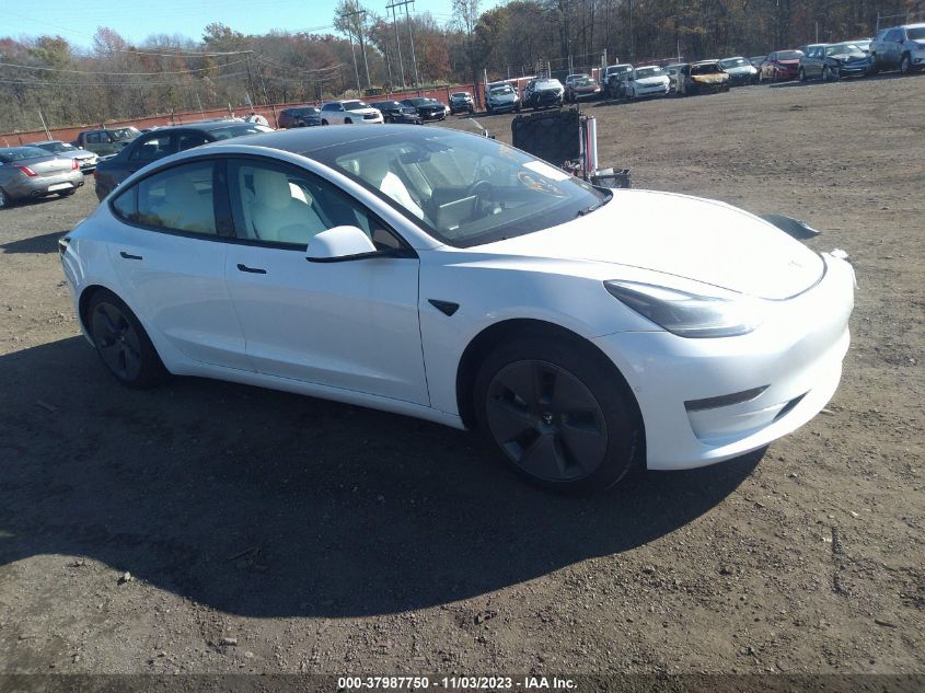 5YJ3E1EA8MF066034 TESLA MODEL 3 STANDARD RANGE PLUS 2021