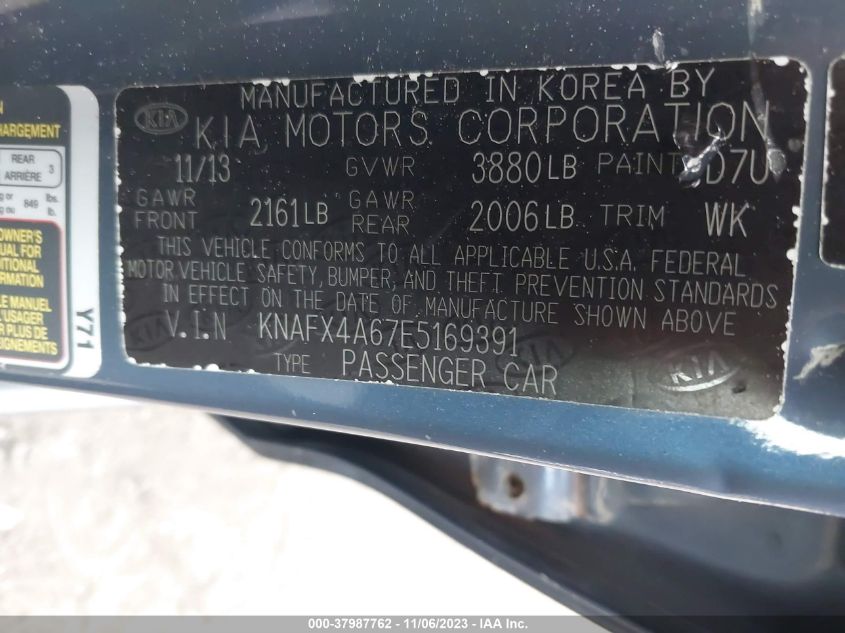 2014 KIA FORTE LX - KNAFX4A67E5169391