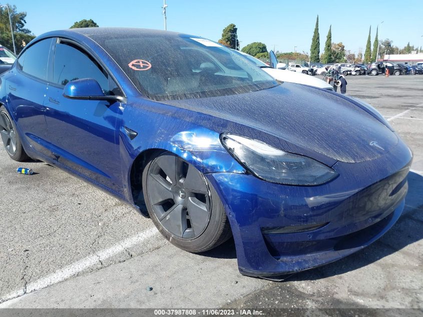 2021 TESLA MODEL 3 - 5YJ3E1EAXMF938665