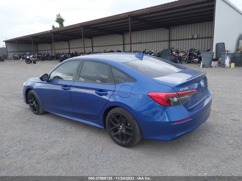 VIN 2HGFE2F5XNH521886 2022 HONDA CIVIC SPORT