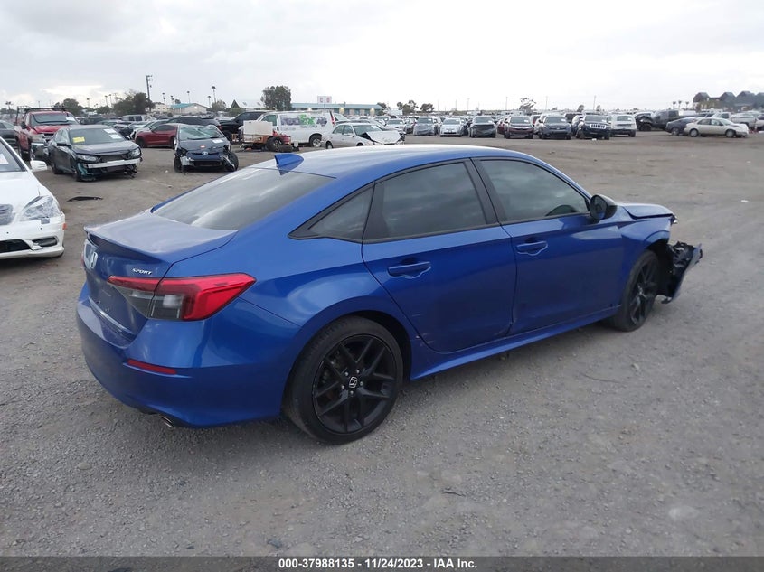 VIN 2HGFE2F5XNH521886 2022 HONDA CIVIC SPORT