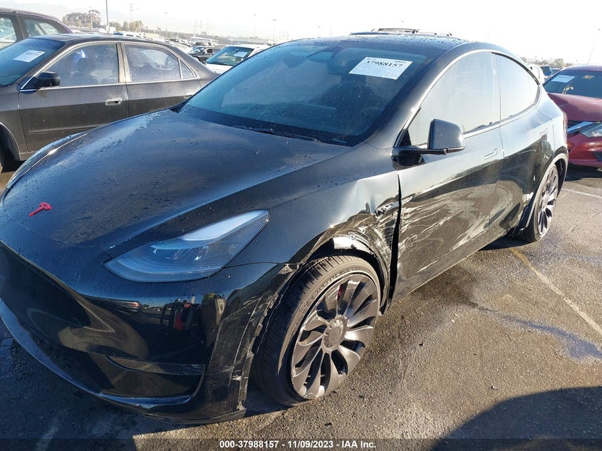 VIN 7SAYGDEF4PF809308 2023 TESLA MODEL Y