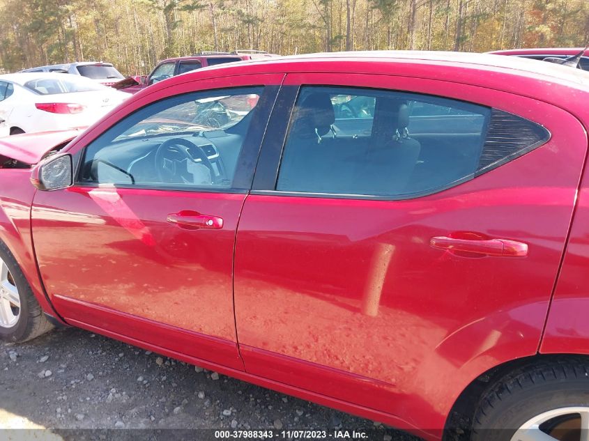 2013 DODGE AVENGER SXT - 1C3CDZCG4DN663390