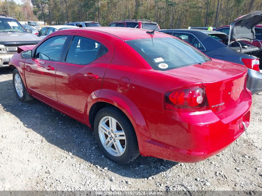 2013 DODGE AVENGER SXT - 1C3CDZCG4DN663390