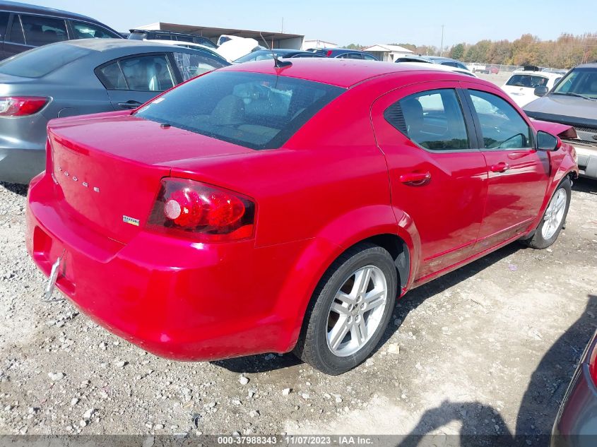 2013 DODGE AVENGER SXT - 1C3CDZCG4DN663390