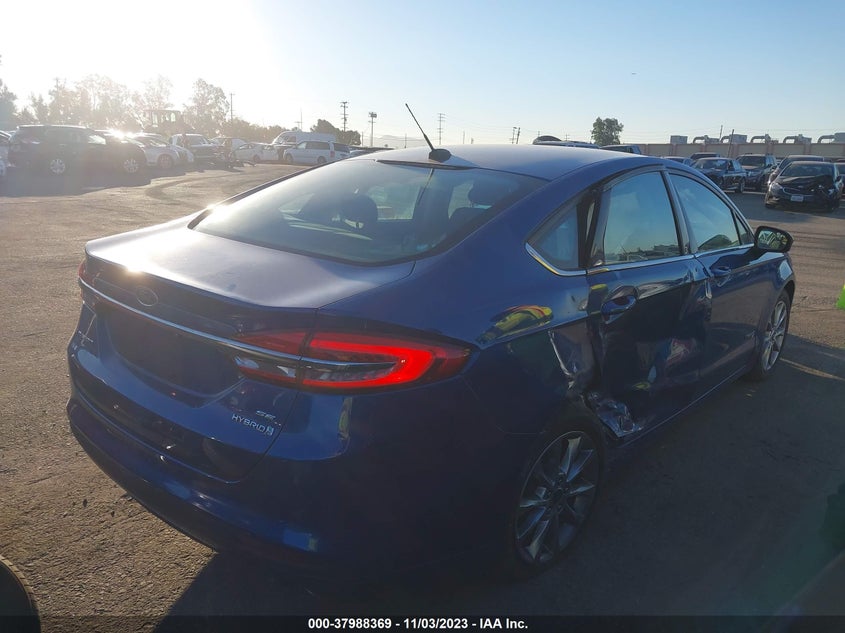 VIN 3FA6P0LU2HR313315 2017 FORD FUSION HYBRID SE