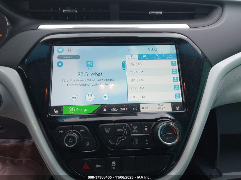 2020 CHEVROLET BOLT EV FWD LT - 1G1FY6S00L4149551