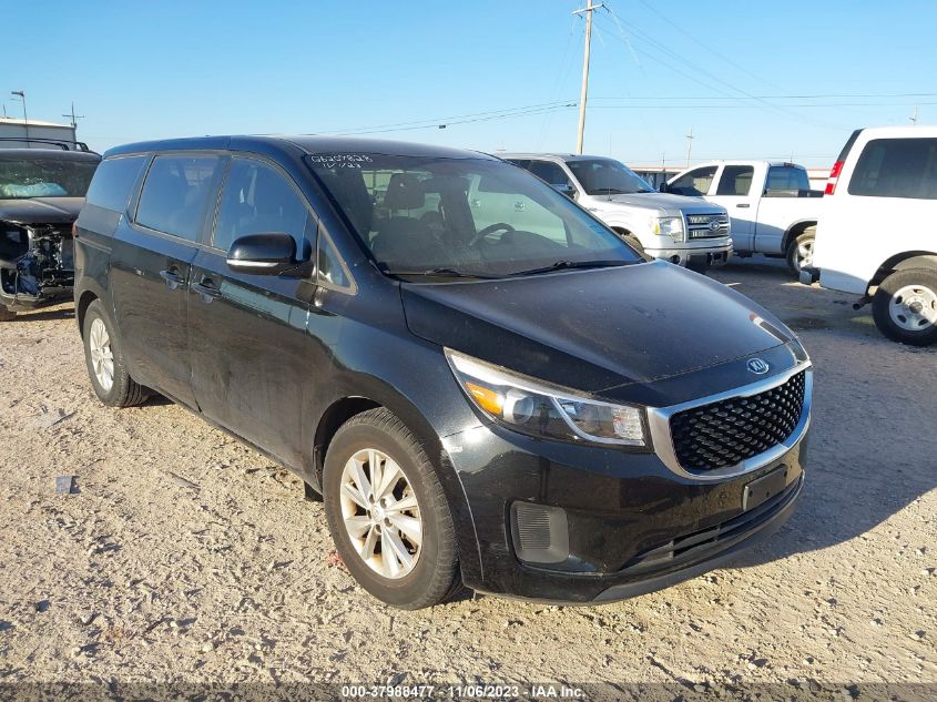 2016 KIA SEDONA L - KNDMA5C13G6207828