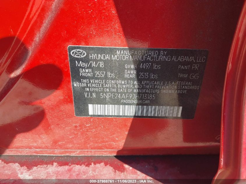 2018 HYUNDAI SONATA SE - 5NPE24AF9JH713185