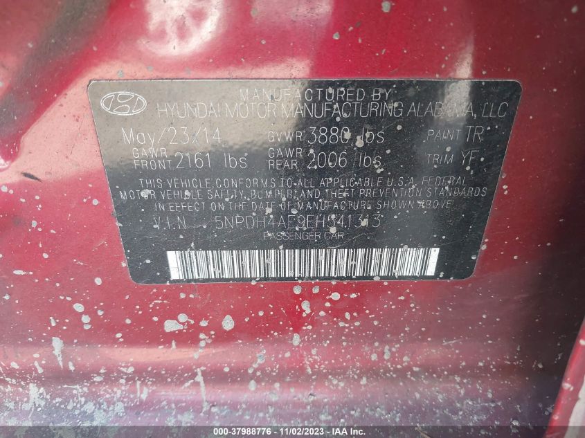 2014 HYUNDAI ELANTRA SE - 5NPDH4AE9EH541313