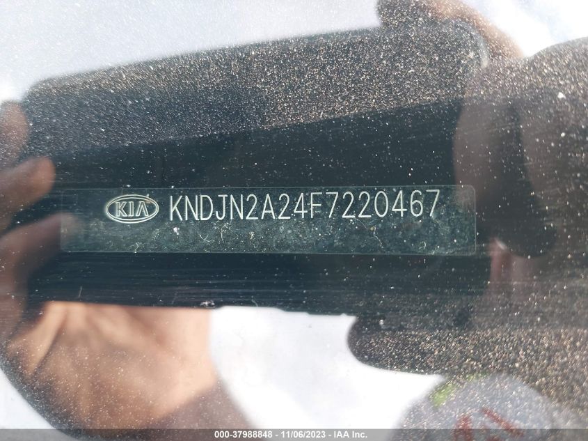 2015 KIA SOUL BASE - KNDJN2A24F7220467