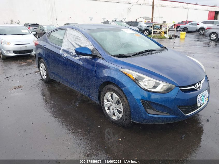 2016 HYUNDAI ELANTRA SE - 5NPDH4AE1GH716334