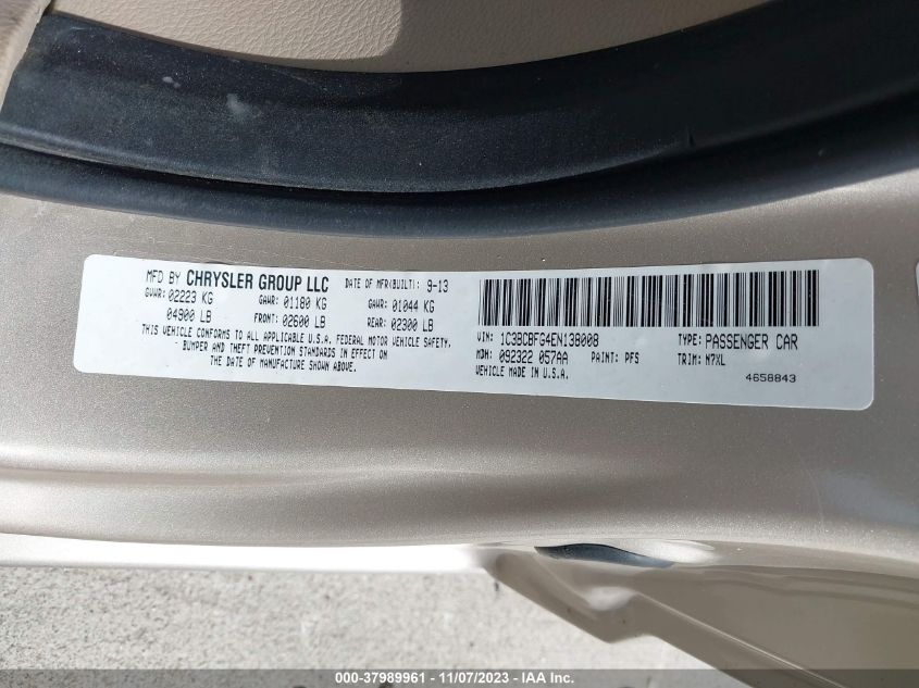 2014 CHRYSLER 200 LIMITED - 1C3BCBFG4EN138008
