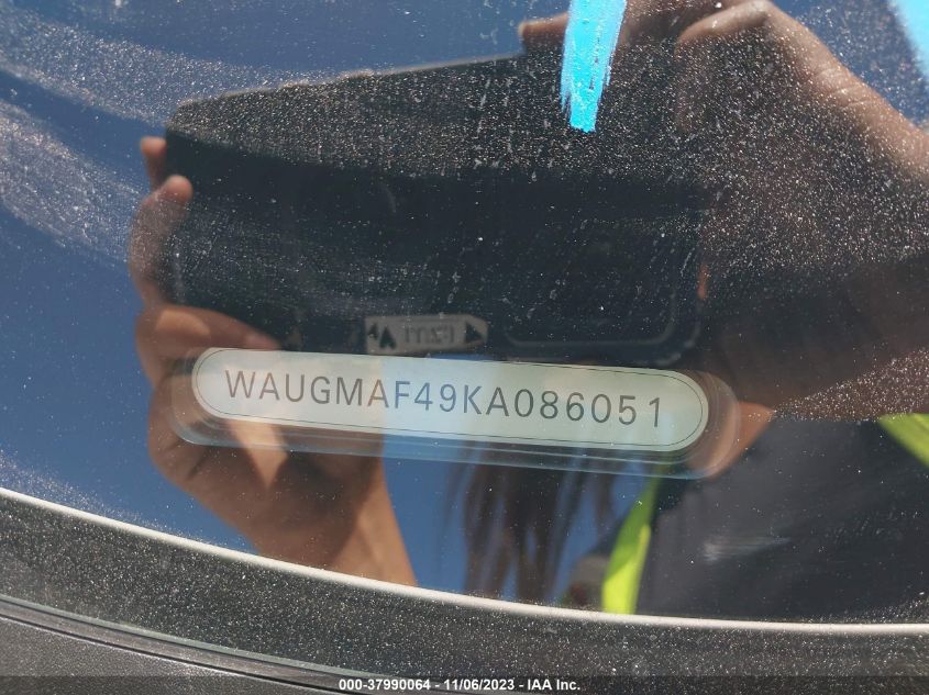 2019 AUDI A4 PREMIUM/TITANIUM - WAUGMAF49KA086051