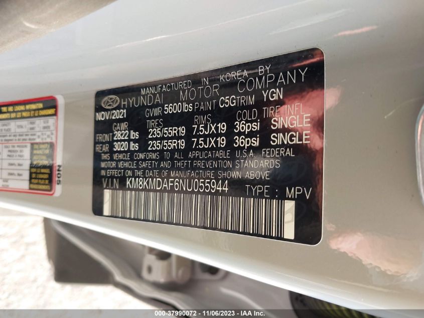 2022 HYUNDAI IONIQ 5 SE - KM8KMDAF6NU055944