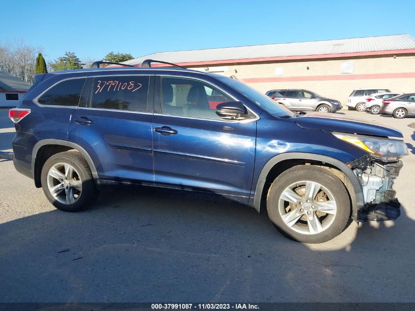 2014 TOYOTA HIGHLANDER HYBRID LIMITED 5TDDCRFH3ES005191