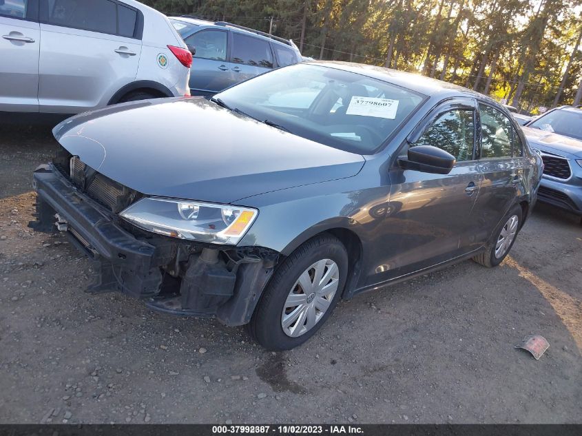 2015 VOLKSWAGEN JETTA SEDAN 2.0L S 3VW2K7AJ6FM316931