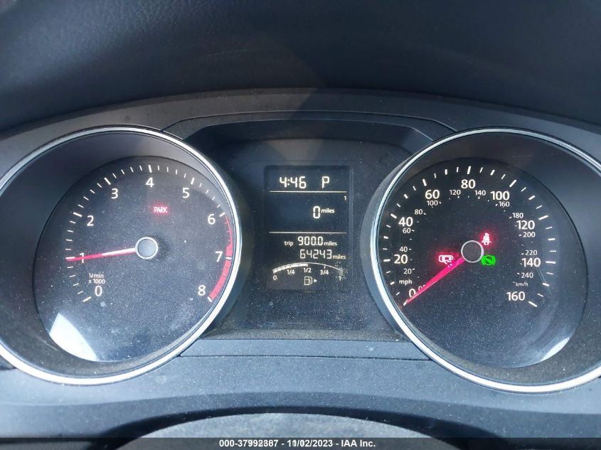 2015 VOLKSWAGEN JETTA SEDAN 2.0L S 3VW2K7AJ6FM316931
