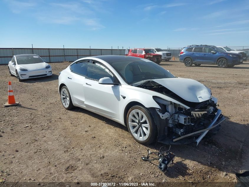 5YJ3E1EB6MF015625 TESLA MODEL 3 LONG RANGE DUAL MOTOR 2021