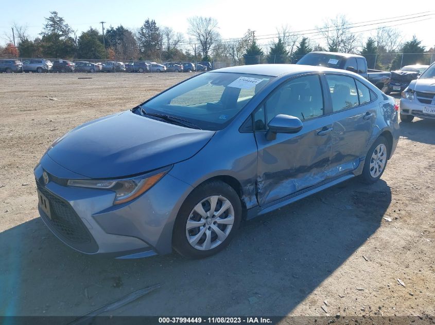 VIN JTDEPMAEXNJ211615 2022 TOYOTA COROLLA LE