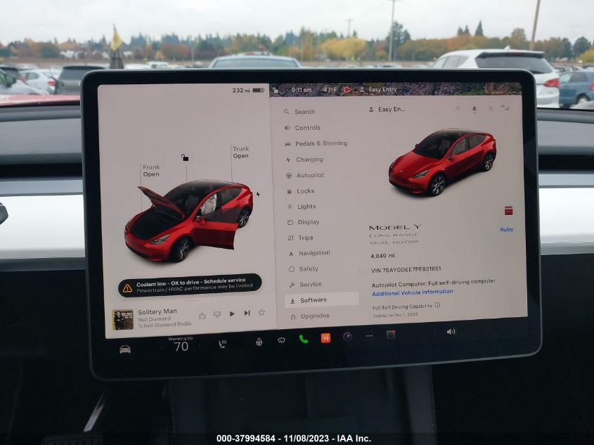 2023 TESLA MODEL Y - 7SAYGDEE7PF831651