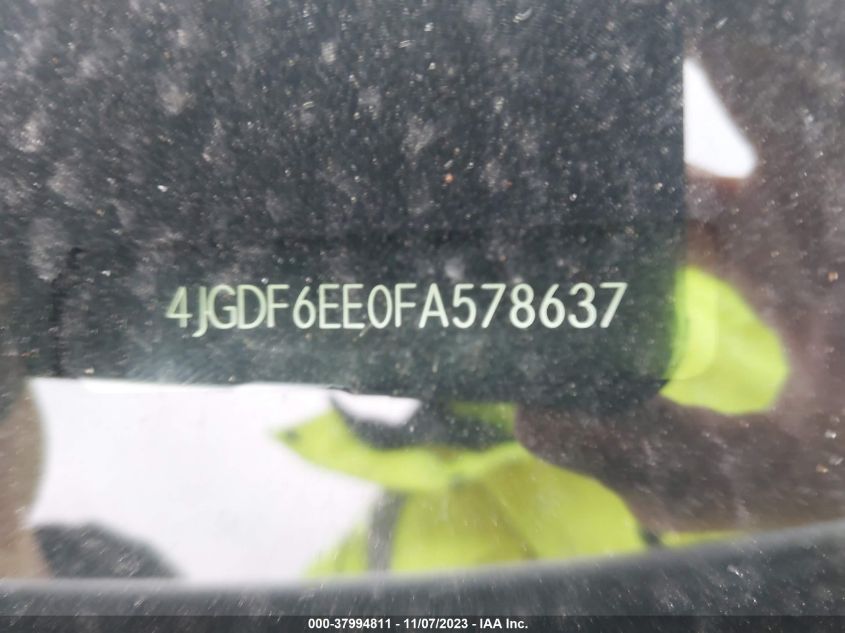 2015 MERCEDES-BENZ GL 450 4MATIC 4JGDF6EE0FA578637
