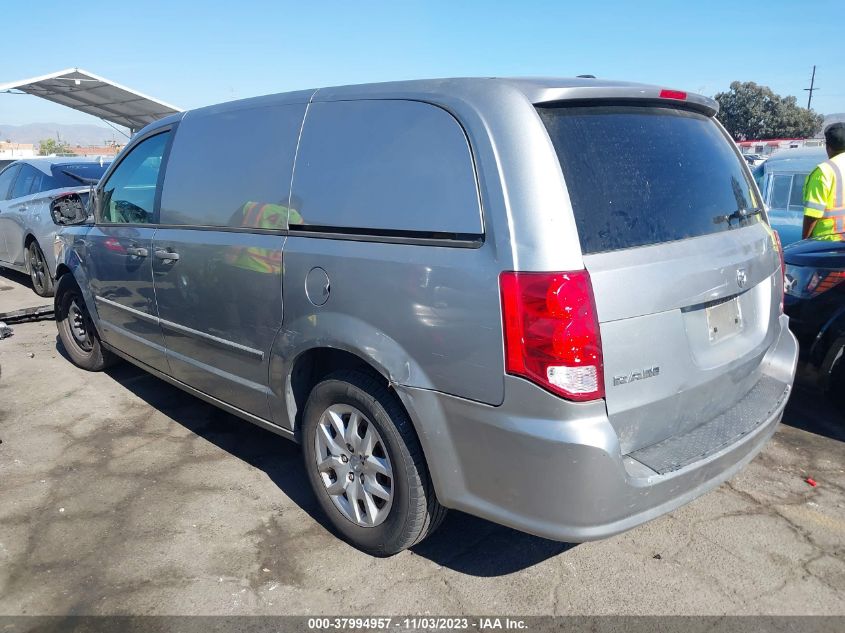 2014 RAM CARGO VAN TRADESMAN 2C4JRGAG9ER283512