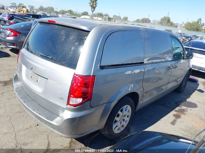2014 RAM CARGO VAN TRADESMAN 2C4JRGAG9ER283512