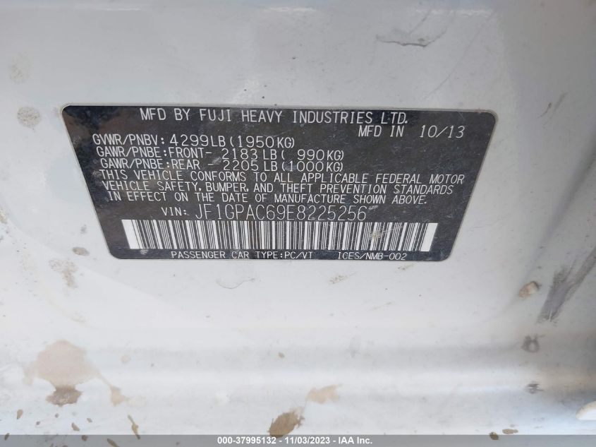 2014 SUBARU IMPREZA WAGON 2.0I PREMIUM JF1GPAC69E8225256