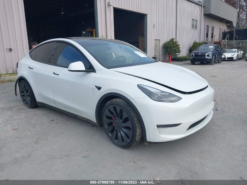 7SAYGDEF4NF312627 TESLA MODEL Y PERFORMANCE DUAL MOTOR 2022