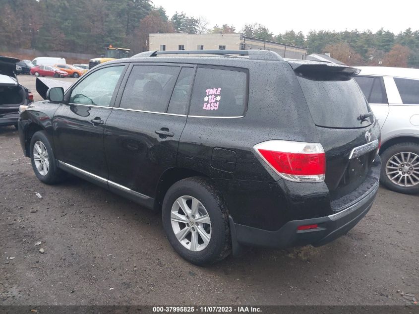 2013 TOYOTA HIGHLANDER SE V6 - 5TDBK3EH7DS189848