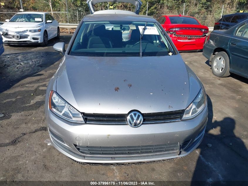 2015 VOLKSWAGEN GOLF TDI S 4-DOOR - 3VW2A7AU7FM047688