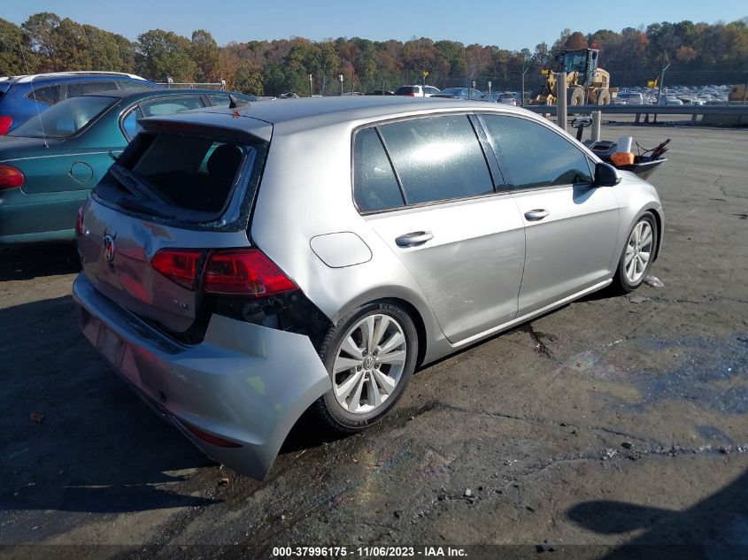 2015 VOLKSWAGEN GOLF TDI S 4-DOOR - 3VW2A7AU7FM047688