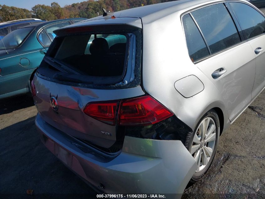 2015 VOLKSWAGEN GOLF TDI S 4-DOOR - 3VW2A7AU7FM047688