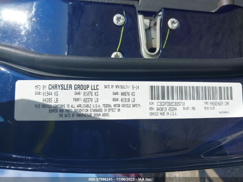 2014 DODGE DART GT - 1C3CDFEB2ED826710